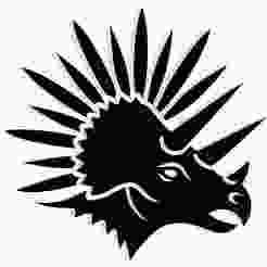 Triceratops head merged with a rising sun 1 - 2D/3D Wall Art STL+SVG For CNC Router, Plasma, Waterjet, Laser & 3D Printer