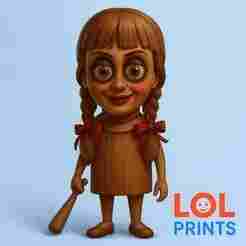 Tung Tung Sahur Annabelle Halloween Edition - Cartoon 3D Figure