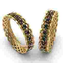 Twisted Diamond Ring