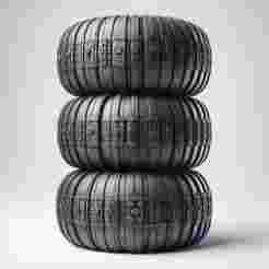 Tyres Holder Pot Showpiece 3D Print – Stylish Desk Decor