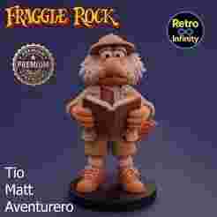 Uncle Matt Adventurer - Fraggle Rock 3D figure Retro Infinity style (100mm) : vinyl collectible