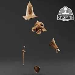 Undead Legion Armour Set Dark Souls Life Size Cosplay Prop STL