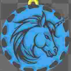 Unicorn Head Key Chain