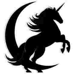 unicorn with its mane flowing into the shape of a crescent moon 4 - 2D/3D Wall Art STL+SVG For CNC Router, Plasma, Waterjet, Laser & 3D Printer