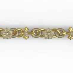 Unique Floral Design Diamond Necklace