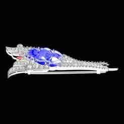 Unique Flying Birnd Vintage Style Diamond Brooch
