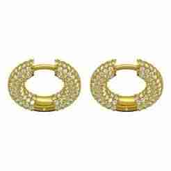 Unique Fully Iced Diamond Earring