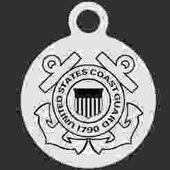 United States Coast Guard Keyring