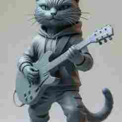 Urban vibes / Rocker Cat 03 / art toy / magic makes