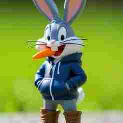 Urban vibes / urban bugs bunny 04 / art toy / fan art / looney tunes / magic makes