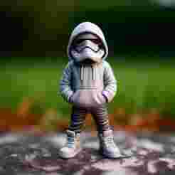 Urban vibes / urban stormtrooper 03 / star wars fan art / art toy / magic makes