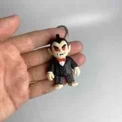 Vampire Halloween Keychain 🧛‍♂️ | Color 3MF File for 3D Printing