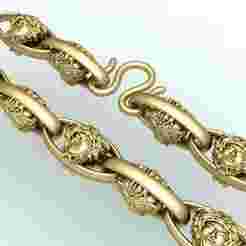 Versace necklace - Medusa necklace - Versace chain - N725