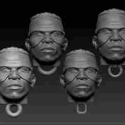 Victor Osimhen Keychain Head Models (4 Variations)
