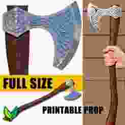 Viking Axe – Life-Size Printable Prop (Cosplay or Display)