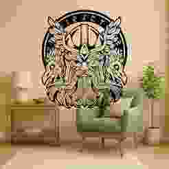 Viking Thor - Wall Art Multicolor