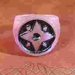 Violet lantern ring