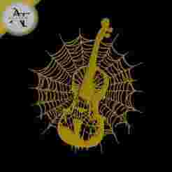 Violinv - Line Art - 2D Wall Art Decor