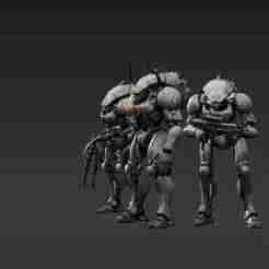 Void Cult Constructs - Heavy Support Robots for Sci-Fi Battles