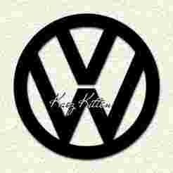 Volkswagen Auto Logo Car Symbol Wall Art Home Decor