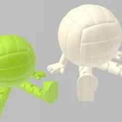 Volley ball with legs 🏐