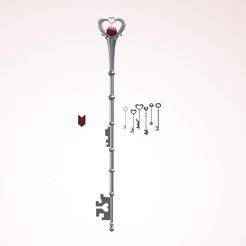 Walking stick for cosplay Sailor Pluto from art