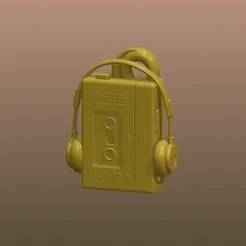 walkman keychain, retro objects