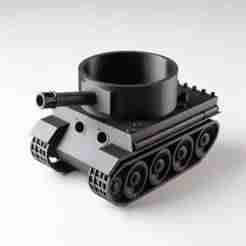War Tank Holder 3D Print – Military Desk Organizer Showpiece
