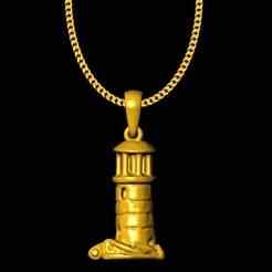 watch tower pendant charm