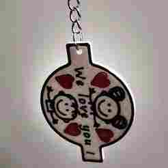 We love you keychain