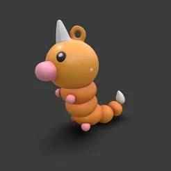 Weedle keychain