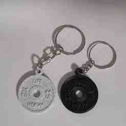 Weight Plate Keychain