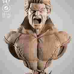 WICKED MARVEL BANSHEE PORTRAIT BUST: TESTED AND READY FOR 3D PRINTING