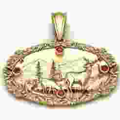 Wilderness Elk Scene Pendant