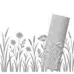 Wildflower Border | Organic Embossed Pattern Roller for Clay | Meadow Flowers 3D Print Design