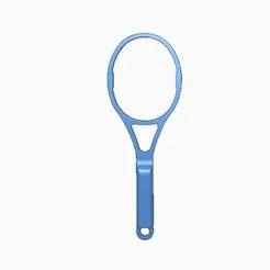 Wilson Racquet keychain with pws