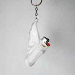 Wing Lighter Keychain Case