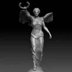 Winged Victory on Sphere – 3D Sculpture Model