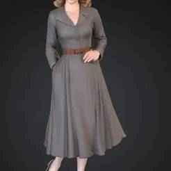 Woman in Dress Posing