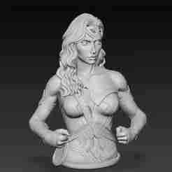 Wonder Woman Bust - Amazon Warrior with Iconic Tiara