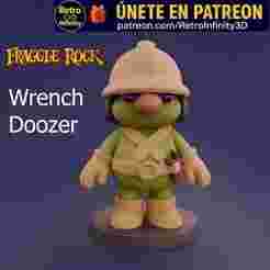 Wrench Doozer - Fraggle Rock 3D figure Retro Infinity style (90mm) : vinyl collectible