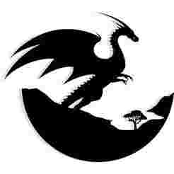 wyvern flying over a moon-shaped battlefield 3 - 2D/3D Wall Art STL+SVG For CNC Router, Plasma, Waterjet, Laser & 3D Printer