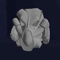 x-01 power armor helmet - fallout cosplay prop