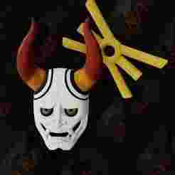 Yamato Mask - One Piece (mask+Horns+buckle)