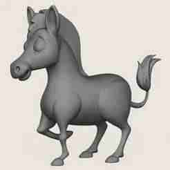 Zebra Toy Print Ready 3D Model