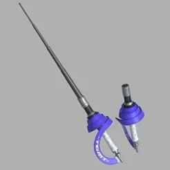 Zenless zone zero Alice Rapier Baton for 3dprint