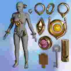 Zoe lol Cosplay 3d model stl