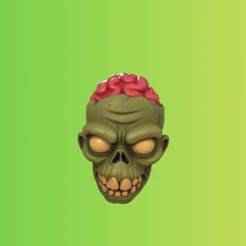 Zombie Head - Terrifying 3D model for printing