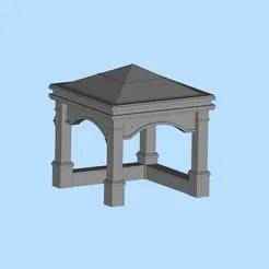 77 Outdoor Viewing Pavilion Garden Sunshine Pavilion Outdoor Landscape Pavilion Miniature Scene Model