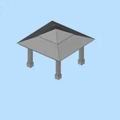 84 Outdoor Viewing Pavilion Garden Sunshine Pavilion Outdoor Landscape Pavilion Miniature Scene Model